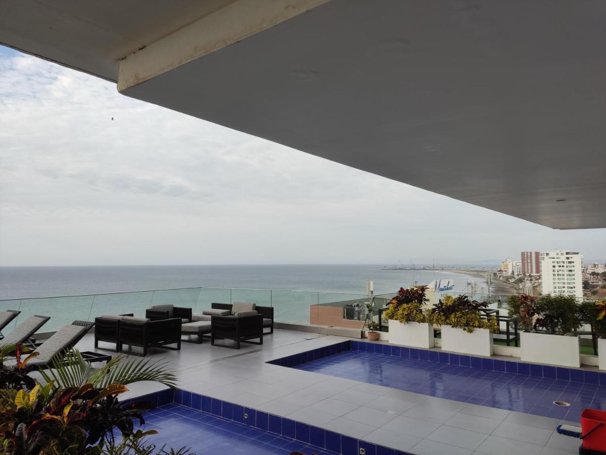 Departamento Suite frente al mar Poseidon Manta Exterior foto
