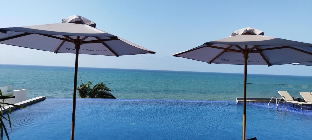 Departamento Suite frente al mar Poseidon Manta Exterior foto