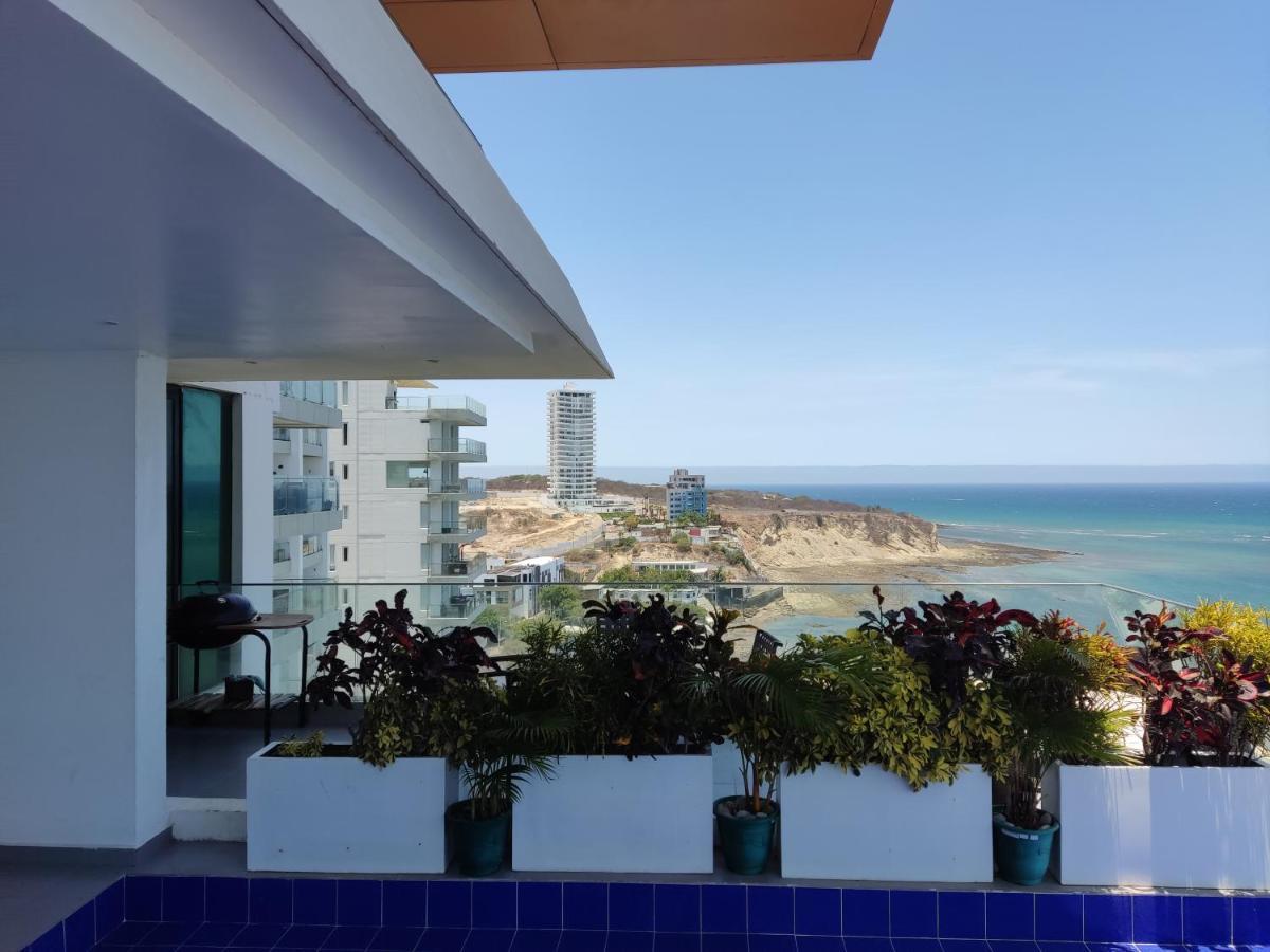 Departamento Suite frente al mar Poseidon Manta Exterior foto