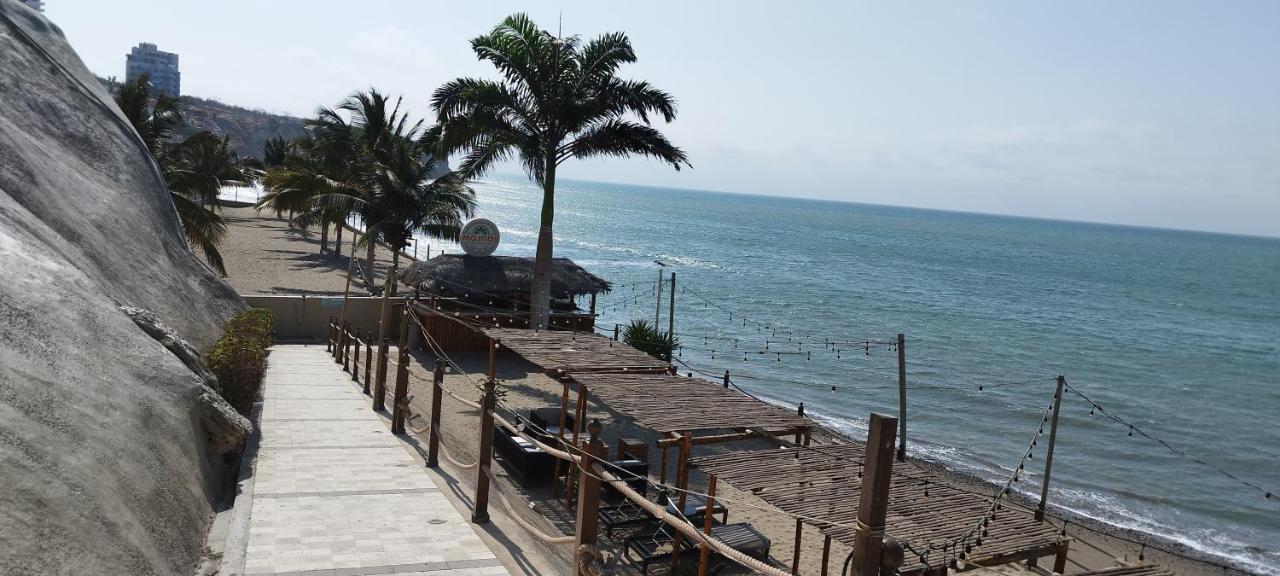 Departamento Suite frente al mar Poseidon Manta Exterior foto