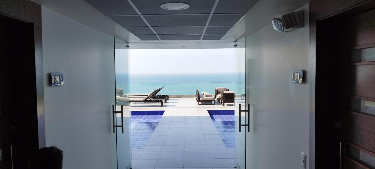 Departamento Suite frente al mar Poseidon Manta Exterior foto