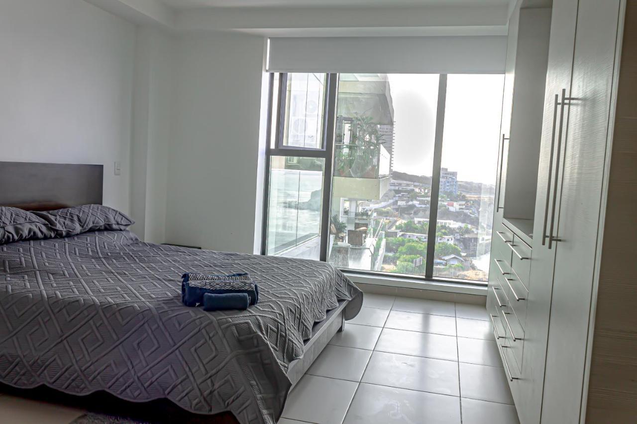 Departamento Suite frente al mar Poseidon Manta Exterior foto